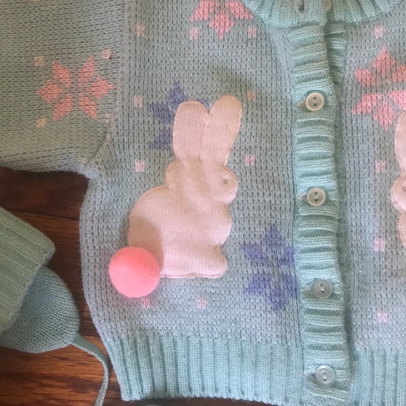 EUC Vintage bunny sweater outfit - Picture 2 of 2